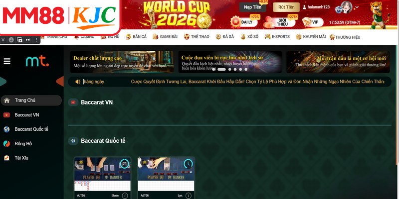 Casino MT chính là sảnh cược trực tuyến đẳng cấp quốc tế
