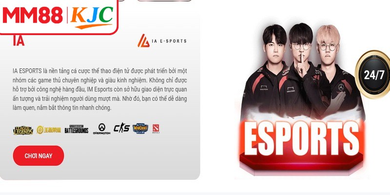 E-sports IA không còn là một cái tên xa lạ với cược thủ