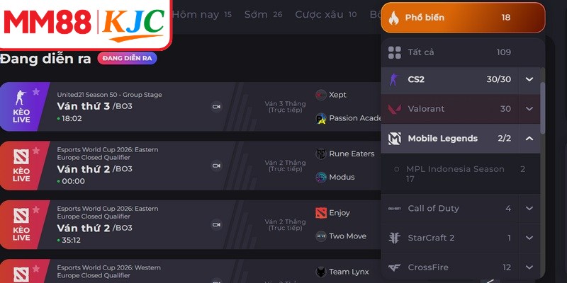 Mobile Legends là bộ môn E-sports sở hữu cộng đồng người hâm mộ đông đảo