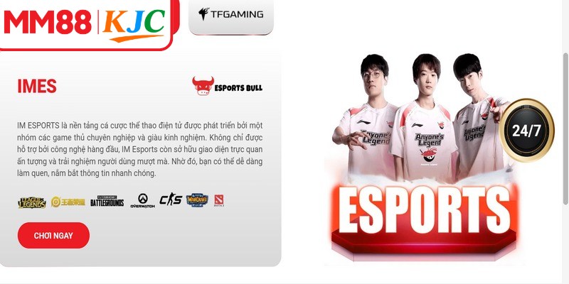 E-sports IMES là một trong những sảnh cá cược thể thao điện tử nổi bật
