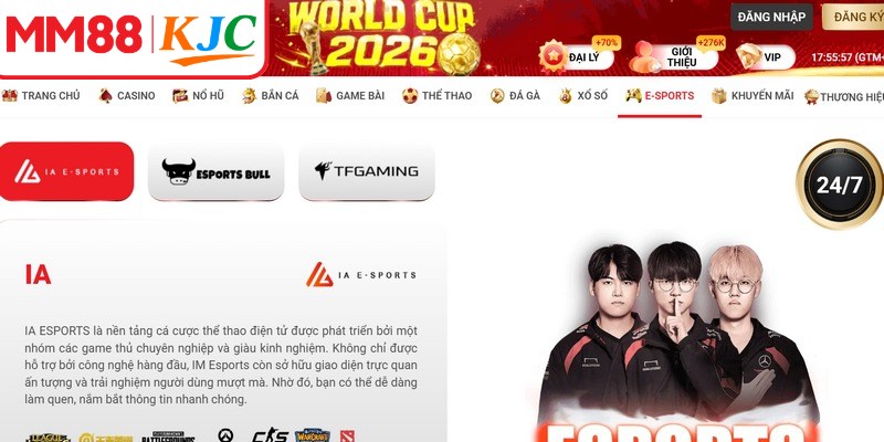 E-sports MM88 là chuyên mục cá cược thể thao điện tử thú vị