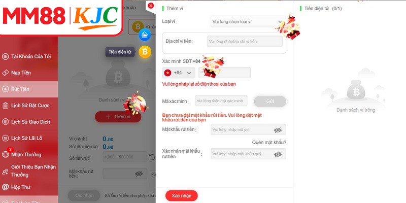 Những lưu ý chủ chốt khi thực hiện giao dịch tại MM88