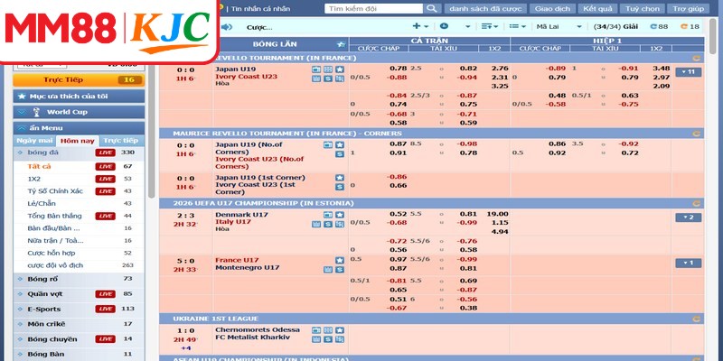 Kinh nghiệm cá cược thể thao MM88 luôn thắng nên áp dụng